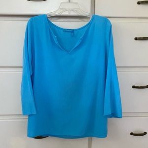 FRESH PRODUCE Blue Cotton Tunic Top